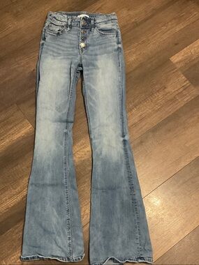 VERVET BY FLYING MONKEY Light Blue High-Rise Flare Jeans